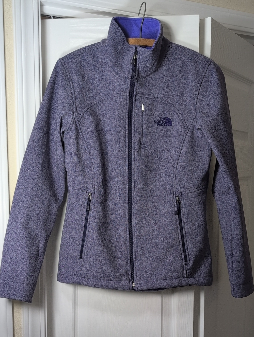 The North Face Women’s Heathered Purple Utility Soft-Shell Jacket